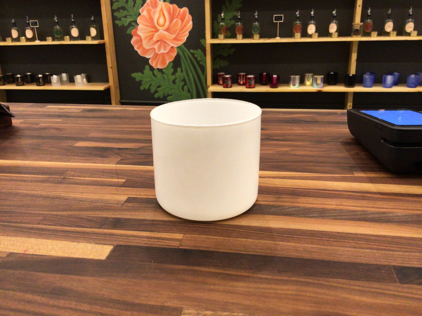 White Straight-Sided 3-Wick