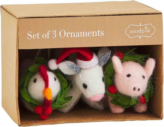 Felt Farm Animal Ornament Box