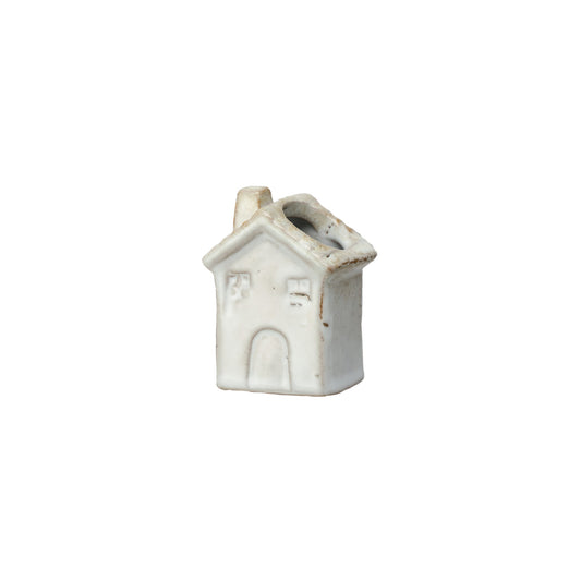 Stoneware House Toothpick Holder