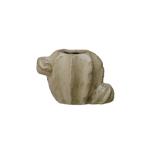 Stoneware Cactus Shaped Toothpick Holder