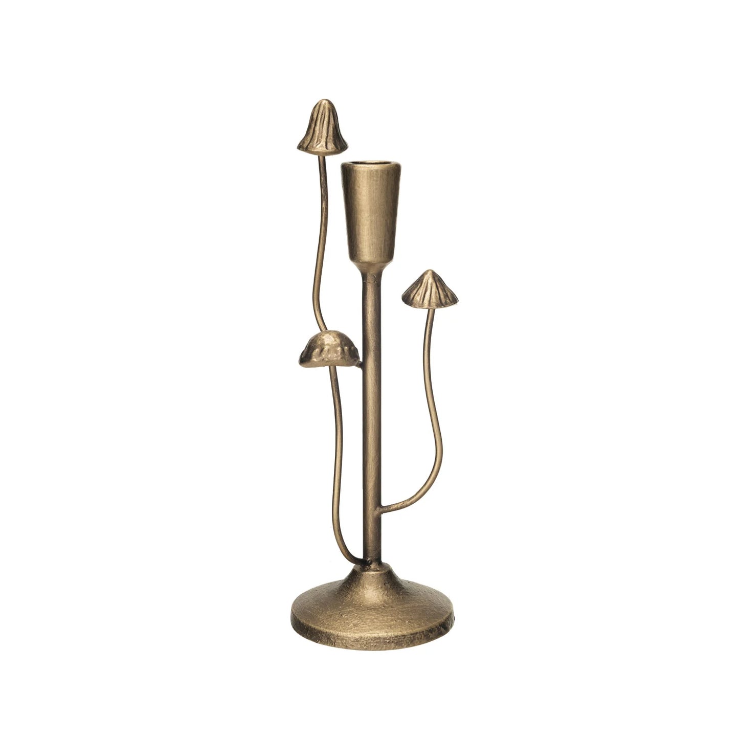 Gold Mushroom Taper Holder